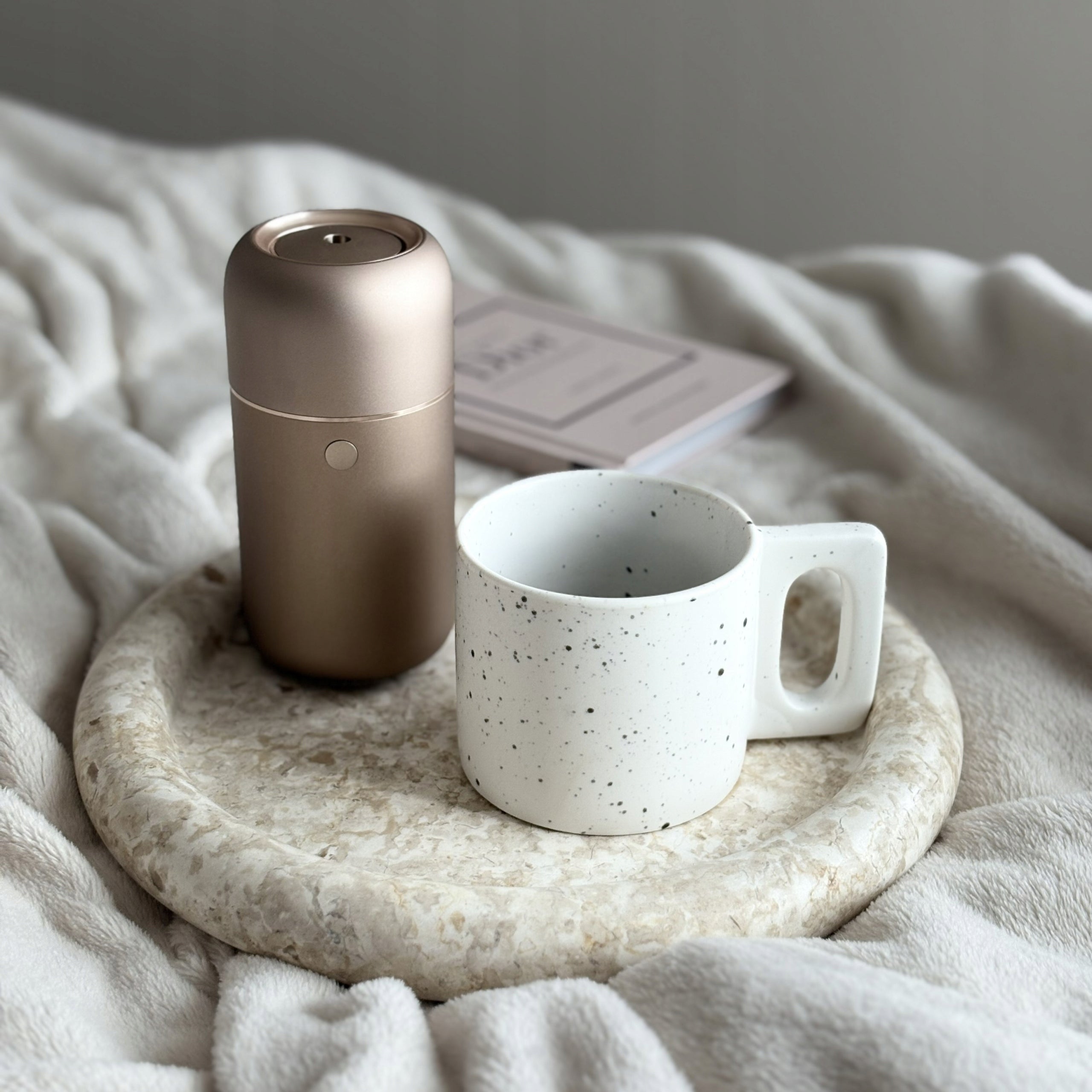 Wireless Oil Diffuser Quiet Scented Portable Aromatherapy Gold Brand HomeAir