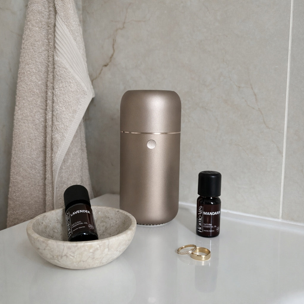 Wireless Oil Diffuser Quiet Scented Portable Aromatherapy Gold Manufacturer code CHIC Gold