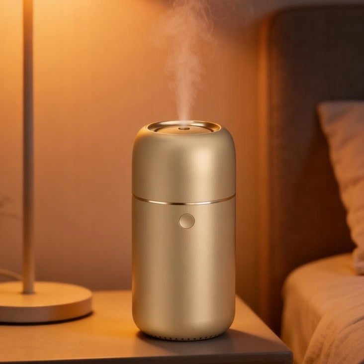 Wireless Oil Diffuser Quiet Scented Portable Aromatherapy Gold Model Chic Gold