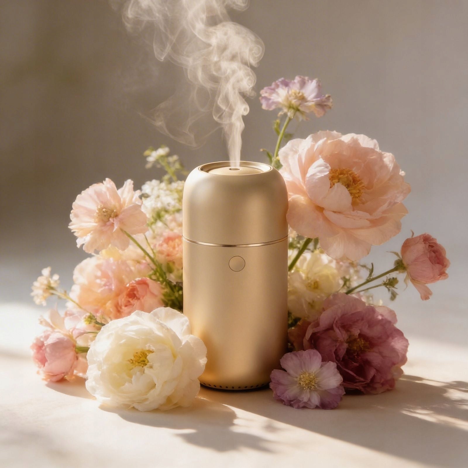 Wireless Oil Diffuser Quiet Scented Portable Aromatherapy Gold Type ultrasonic humidifier
