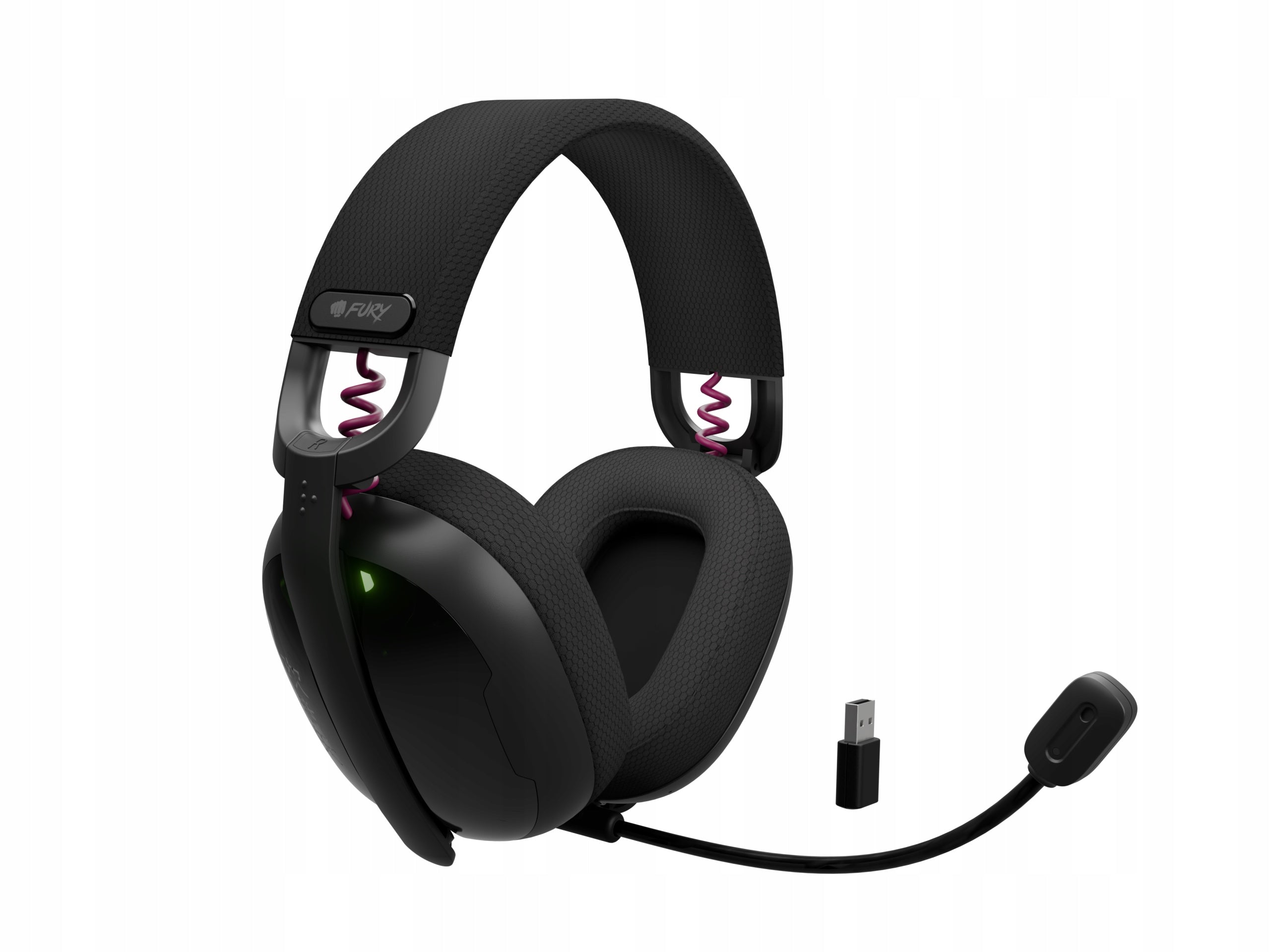Wireless On-Ear Headphones FURY FUKIYA F6 with Microphone black Manufacturer code NFU-2336