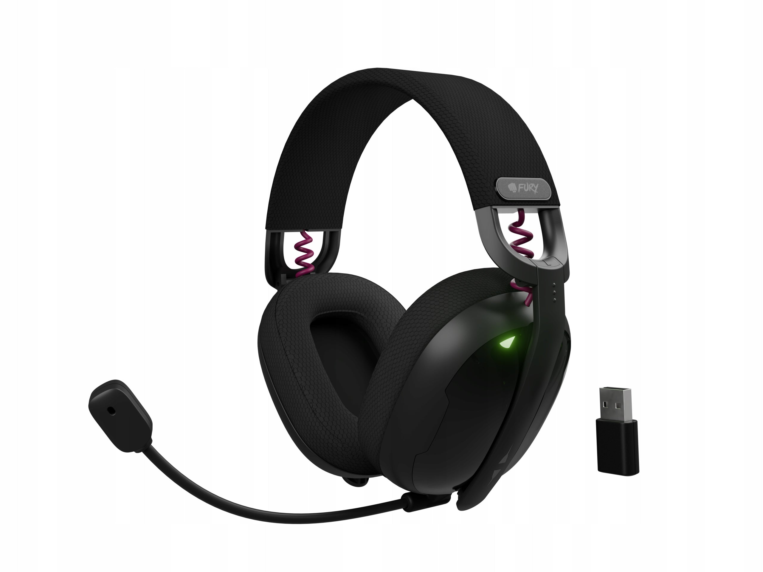 Wireless On-Ear Headphones FURY FUKIYA F6 with Microphone black