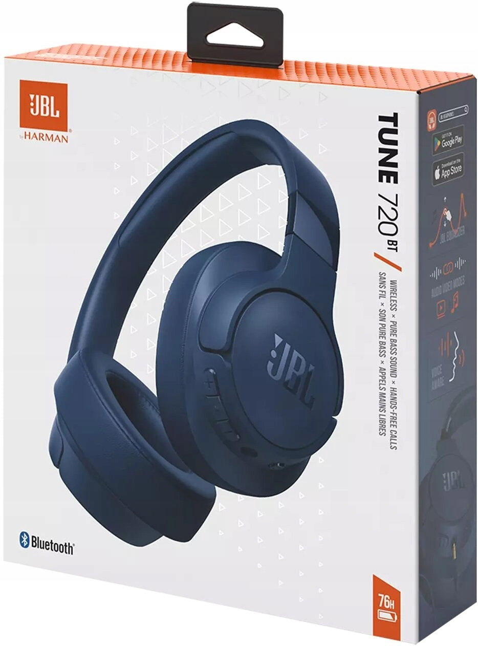 Wireless On-Ear Headphones JBL Tune 720BT Blue