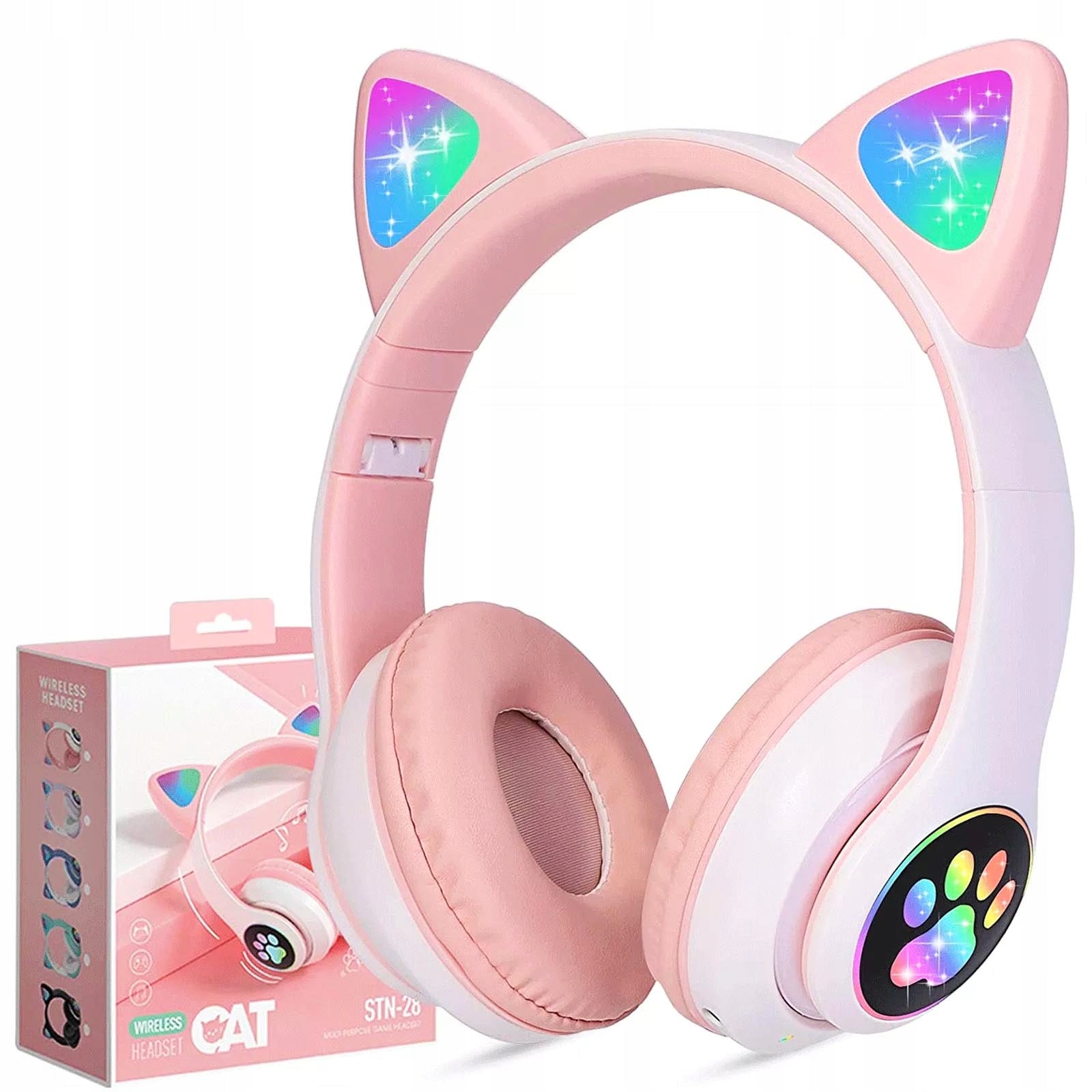 Wireless On-Ear Headphones Pink SDHVZV-23MR with Microphone and Bluetooth Manufacturer code CXT-B39
