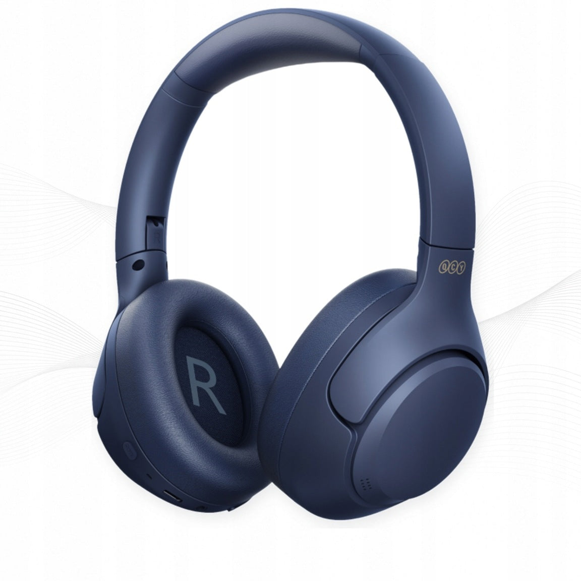 Wireless On-Ear Headphones QCY H3 with ANC Bluetooth 5.4 HiRes blue