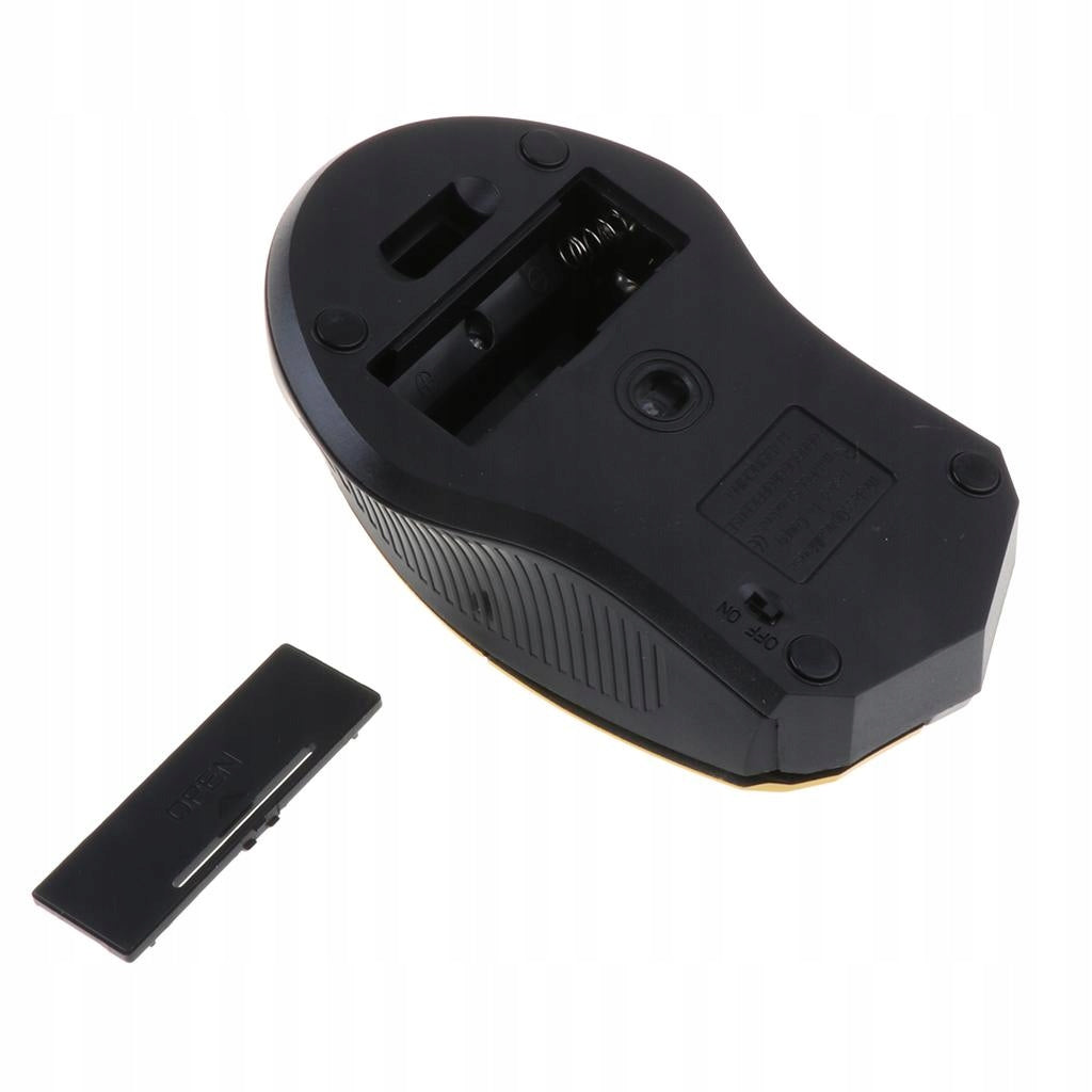 Wireless Optical Computer Mouse with USB Receiver for Computer Yellow Manufacturer no brand