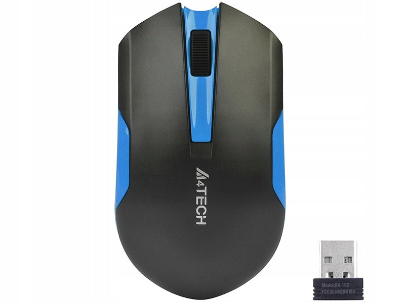 Wireless Optical Mouse A4TECH V-TRACK G3-200N-1 Black+Blue WRLS Packaging status original