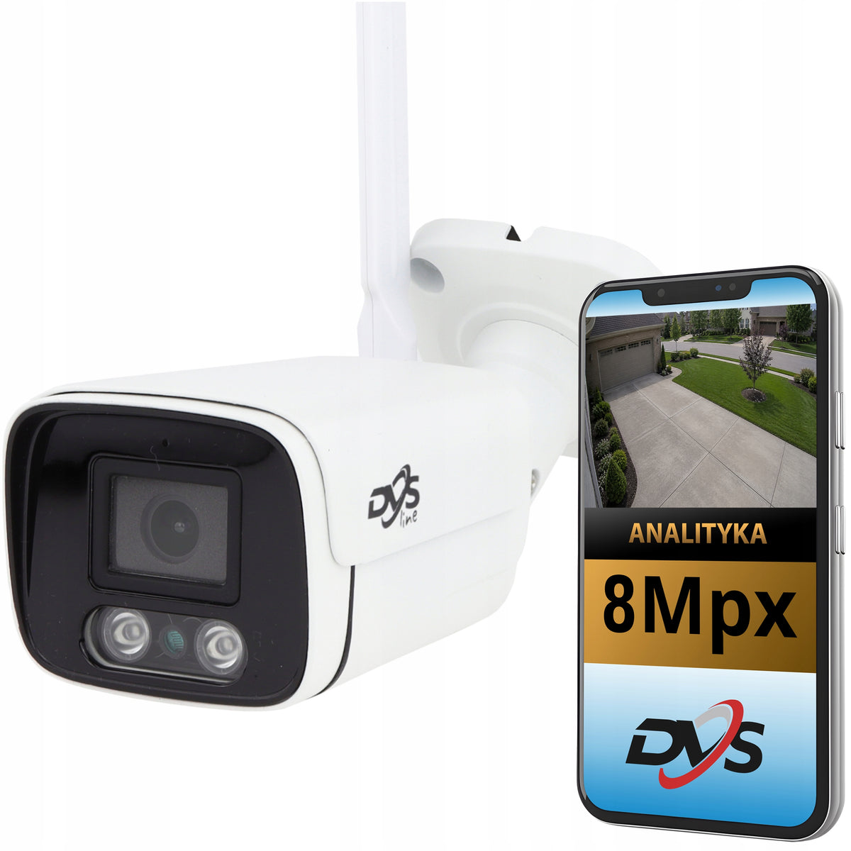 Wireless Outdoor WiFi IP Camera 8Mp 4K Ultra HD SMART APP