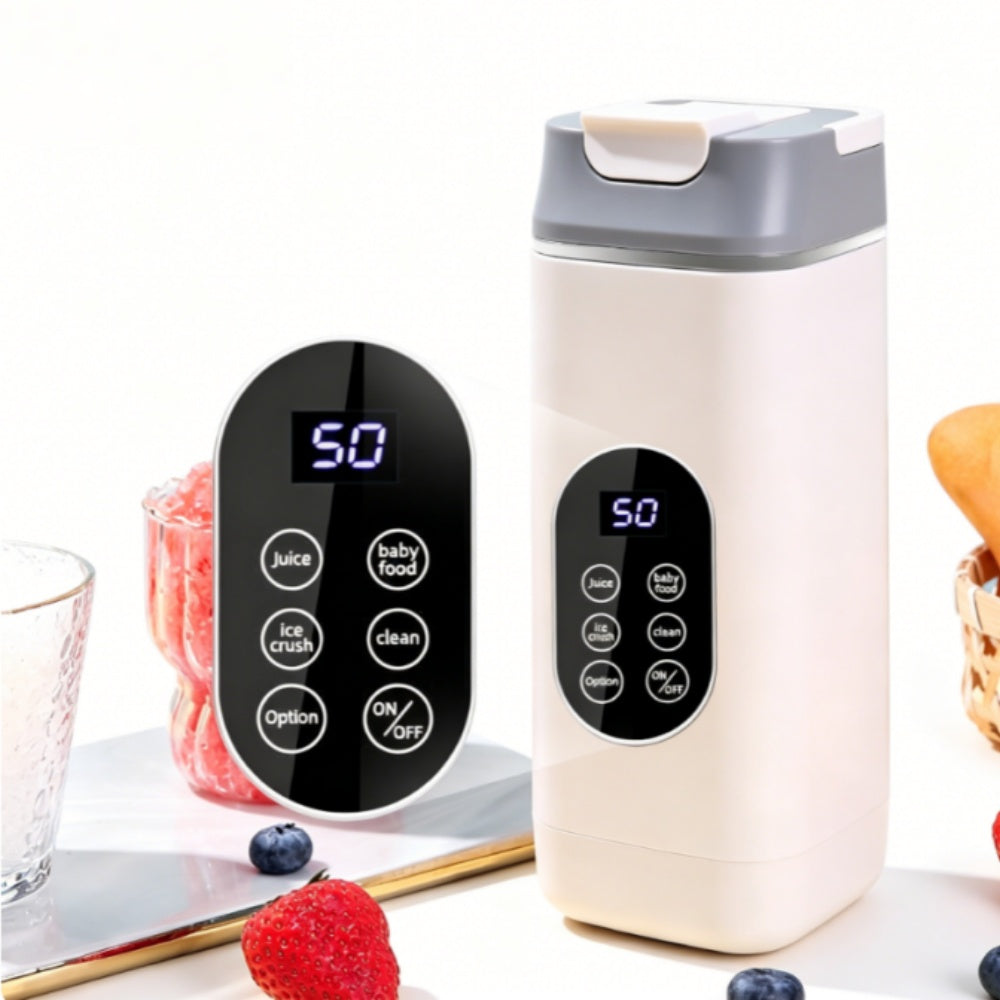 Wireless Portable Blender Self-Cleaning Thickened & Durable 420ML White Packaging status original