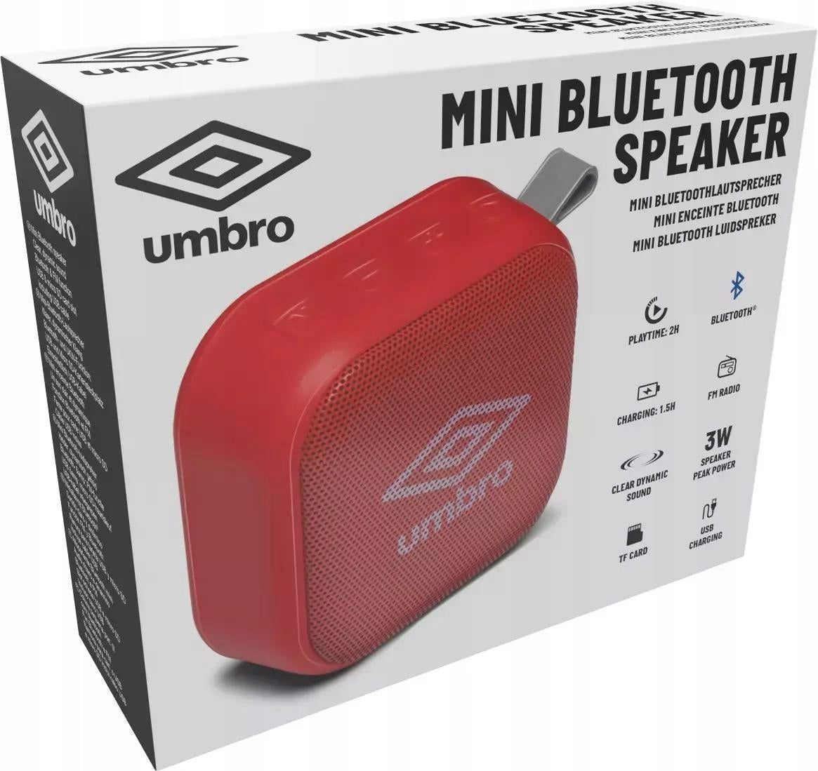 Wireless Portable Bluetooth Speaker microSD FM Radio UMBRO 3W Brand Umbro