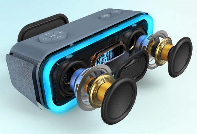 Wireless Portable Speaker Blue Doss SoundBox Pro Packaging status original