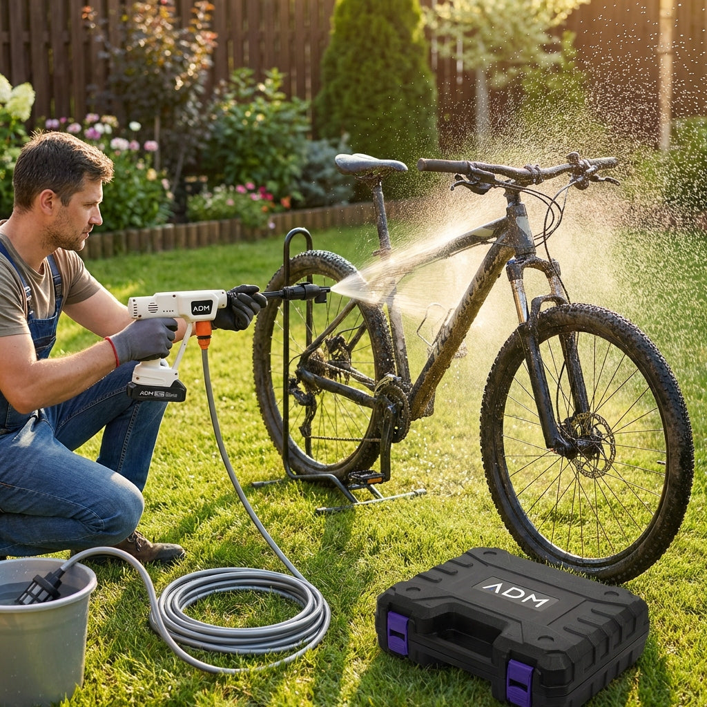 Wireless Pressure Washer + 2 Batteries Suitcase Foamer Hose 5m Manufacturer code Mini myjka pistolet do mycia samochodu mebli