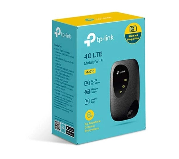 Wireless Router with 4G TP-LINK M7010 Black 2000mAh 802.11b/g/n 2.4Ghz Manufacturer code M7010