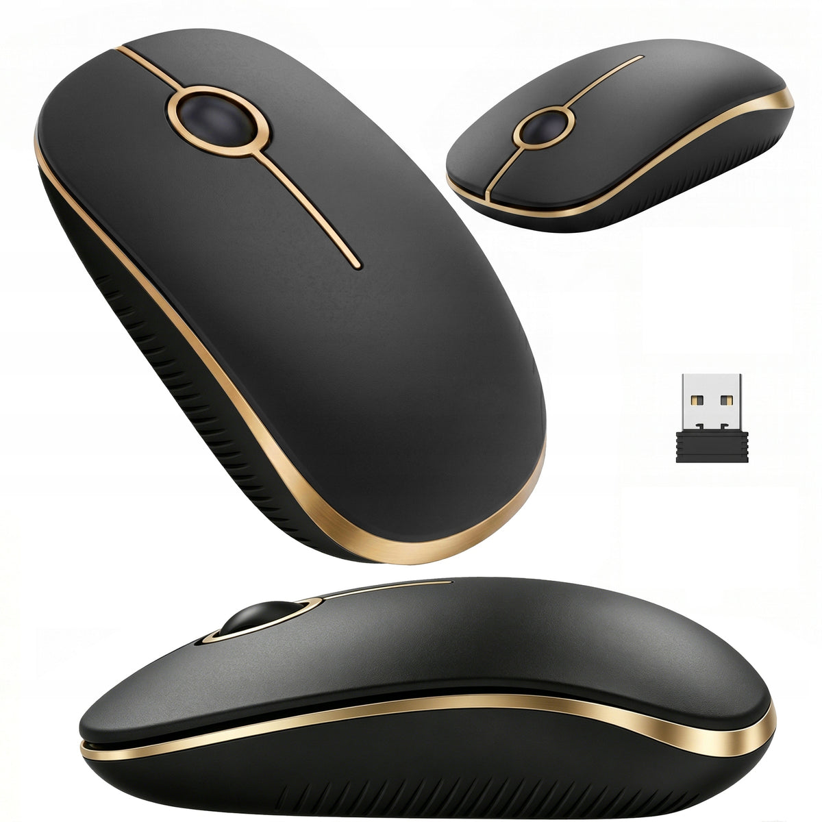 Wireless Silent Mouse 2.4GHz 1600 DPI for Laptop and Computer SOUNIX