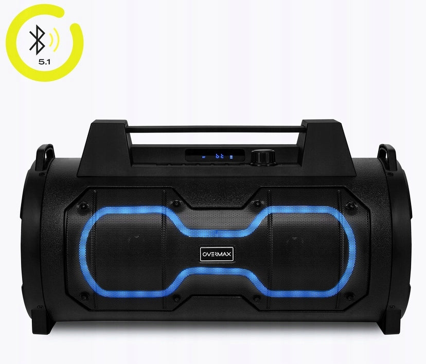 Wireless Speaker 50W LARGE MOBILE Bluetooth USB AUX RADIO REMOTE CONTROL COLORS Brand Overmax