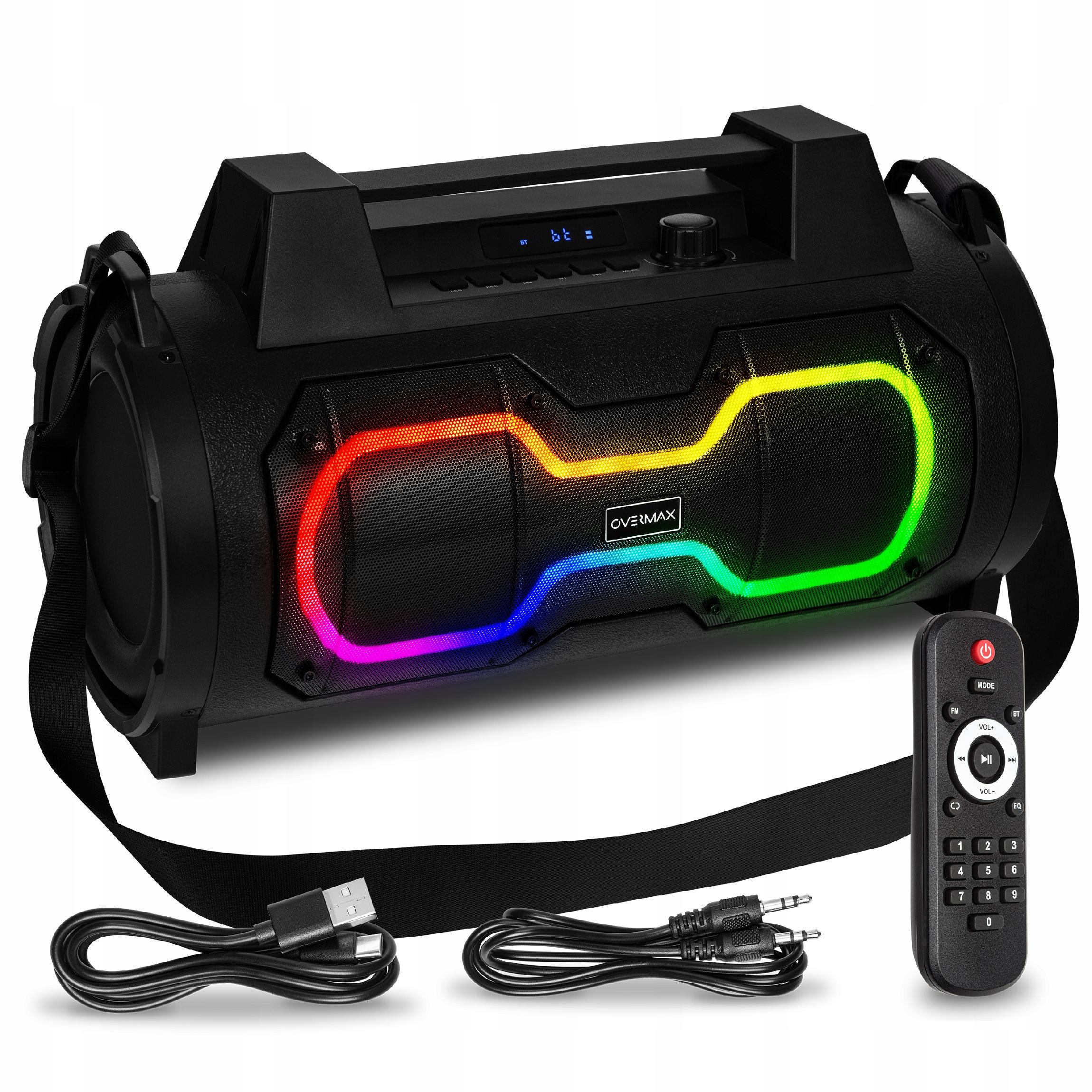 Wireless Speaker 50W LARGE MOBILE Bluetooth USB AUX RADIO REMOTE CONTROL COLORS
