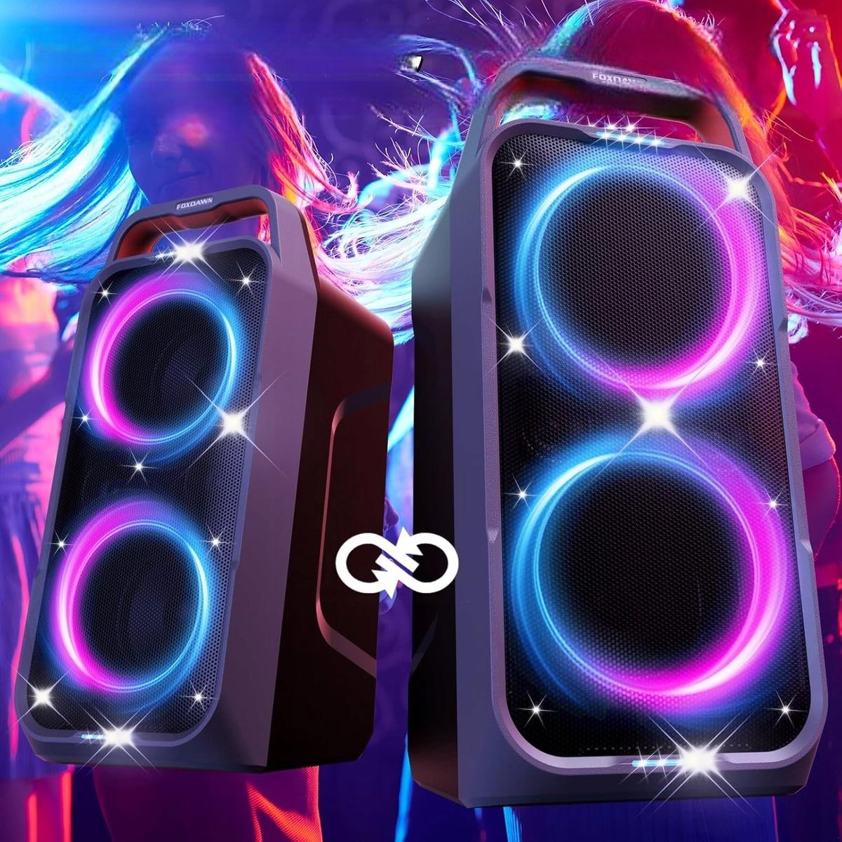 Wireless Speaker Portable Bluetooth 240W LED Powerful Sound Mega Bass Model other