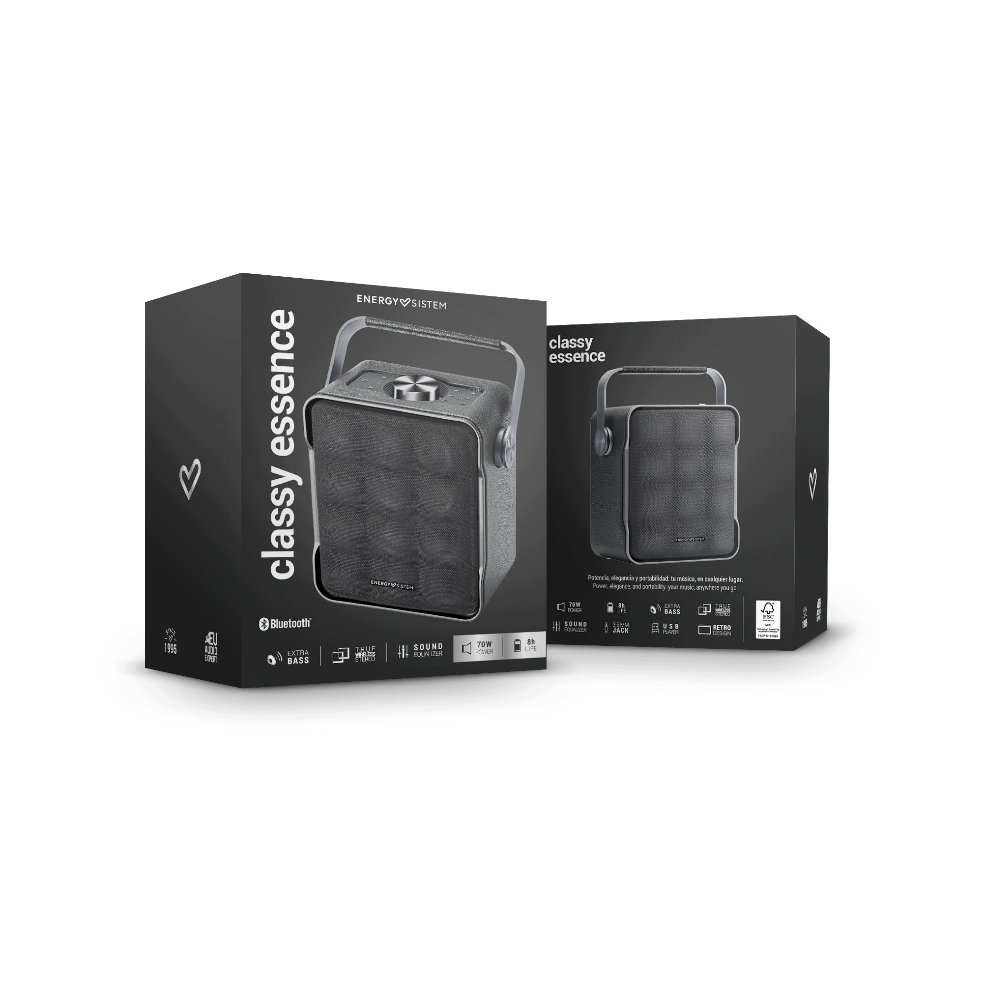 Wireless Speaker Retro Energy Sistem Classy Essence 70W 8 hrs Packaging status original