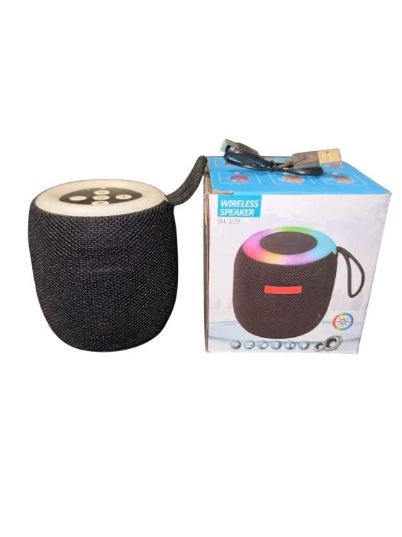 Wireless Speaker Small Portable 5W to Bluetooth SH-309 BLACK/GREY