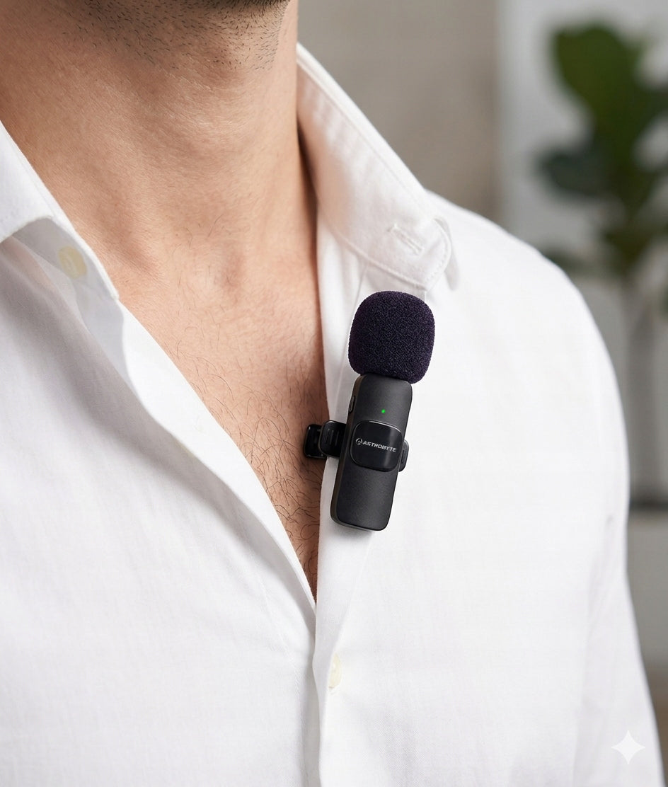 Wireless Tie Microphone AstroByte Echo 2pcs Podcast Interviews Manufacturer code Echo