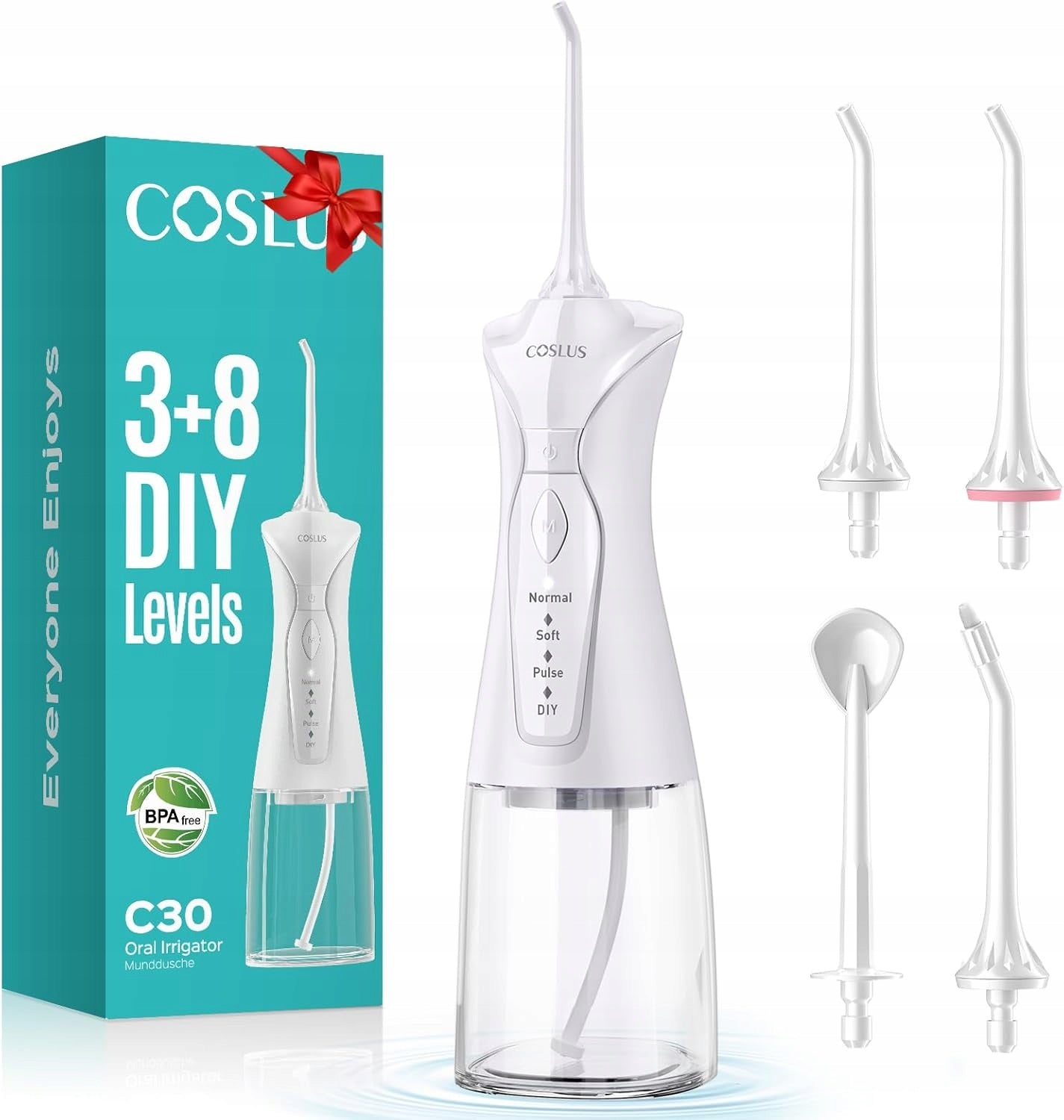 Wireless Tooth Irrigator COSLUS C30 FC5360 Dental Water 300ml
