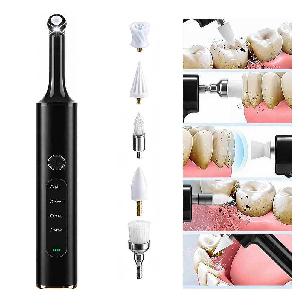 Wireless Tooth Polisher 800mAh IPX6 black with tip set