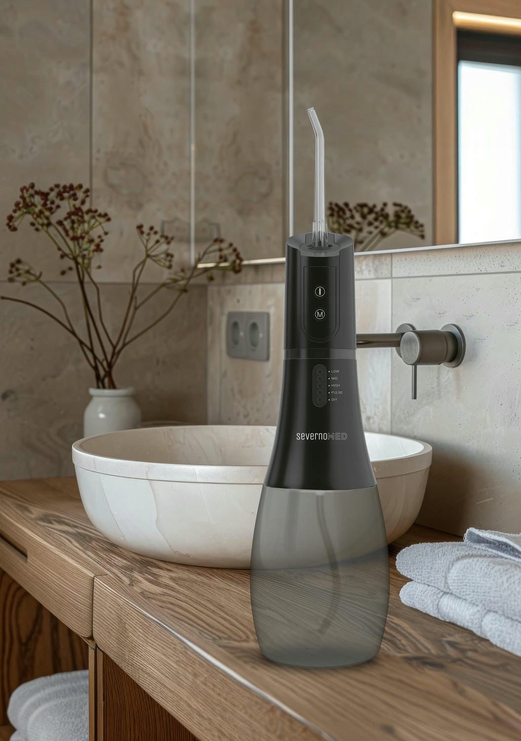 Wireless Tooth and Mouth Irrigator WF238 black 1 piece Model ULTRACLEAN 4 BLACK