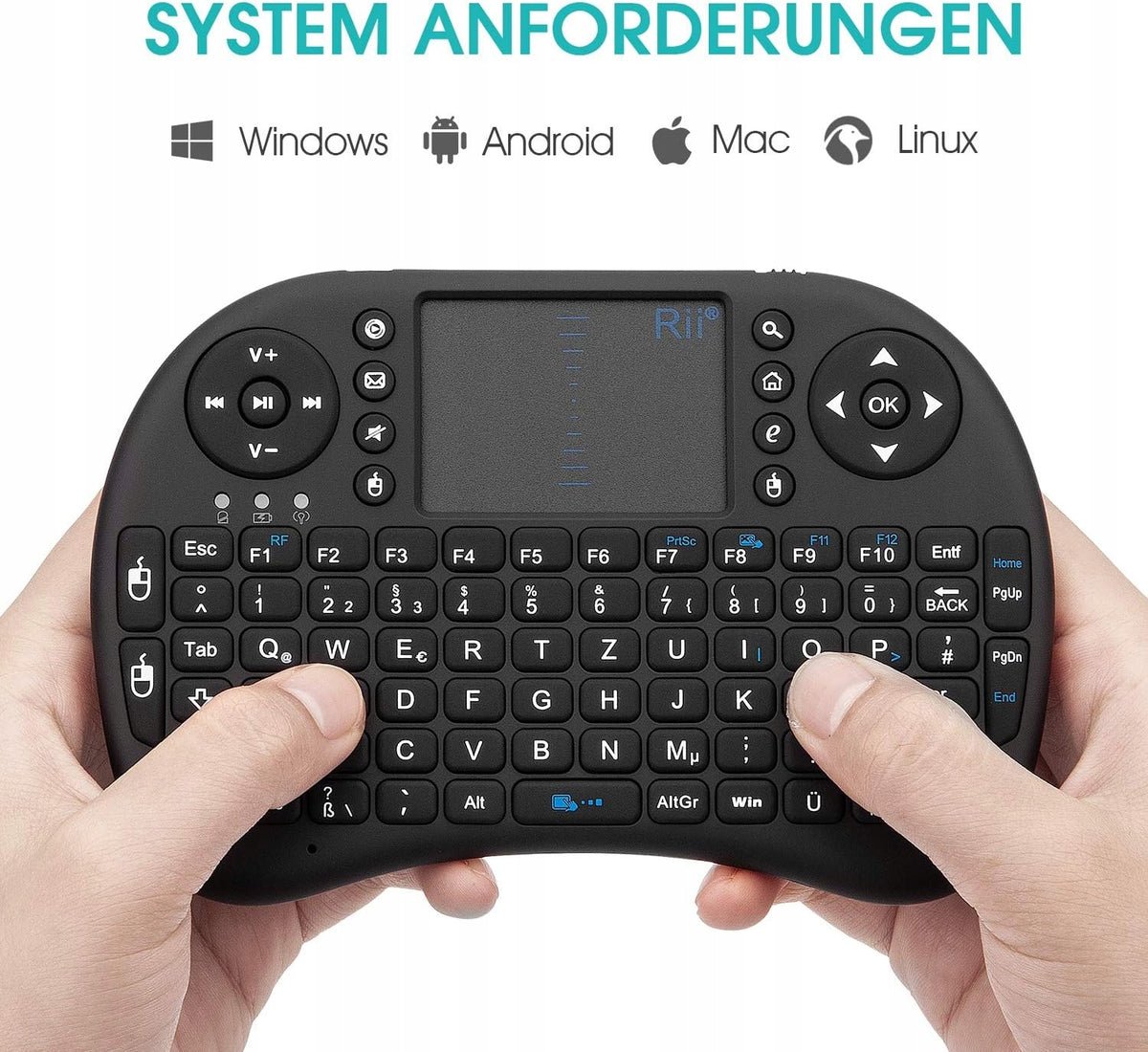 Wireless Universal Multimedia Keyboard 2.4GHz Manufacturer Rii