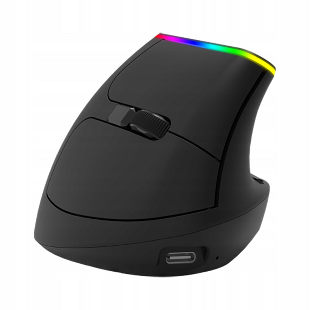 Wireless Vertical Mouse 4000 dpi USB Delux M618 DB Ergonomic black Packaging status original