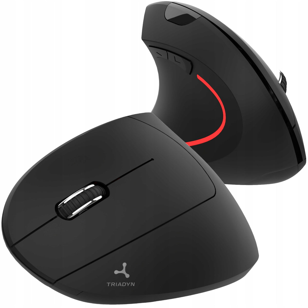 Wireless Vertical Mouse Triadyn PLATO with Left-Handed Backlight