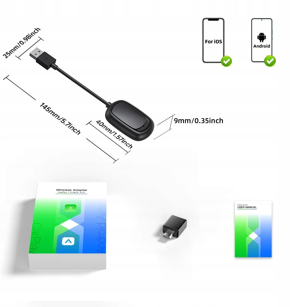 Wireless adapter for Carplay Box 5.0 (2Air) for Carplay / Android Auto EAN (GTIN) 6976546295504