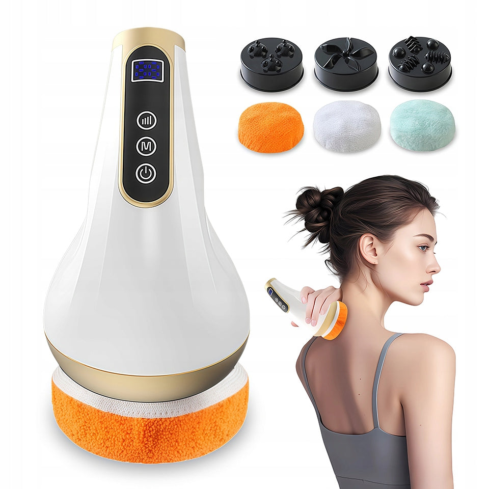Wireless anti-cellulite massager 12 LCD modes 3 heads, home Manufacturer code 756709170031