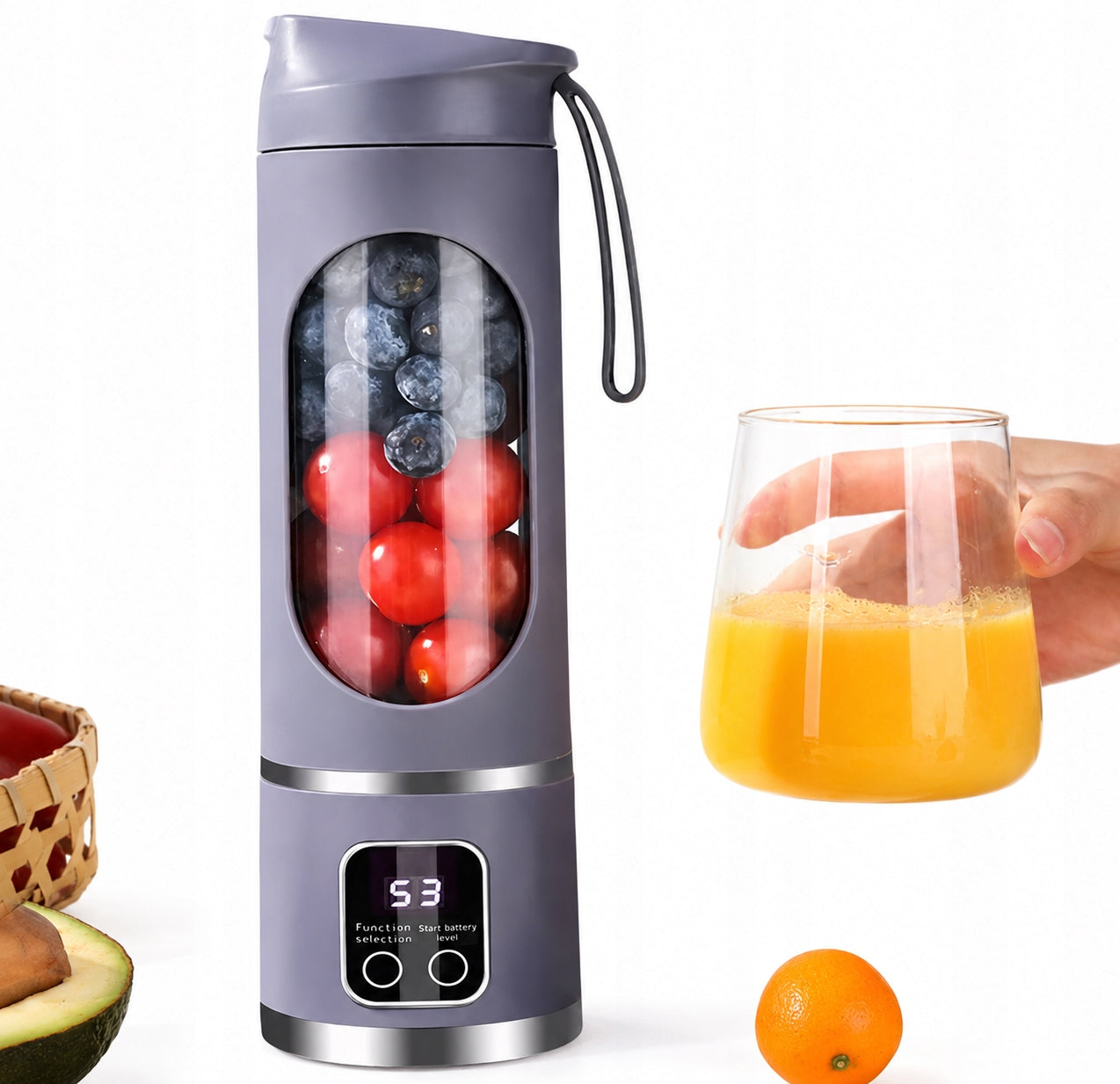 Wireless cup blender USB-C tourist smoothie 450ml