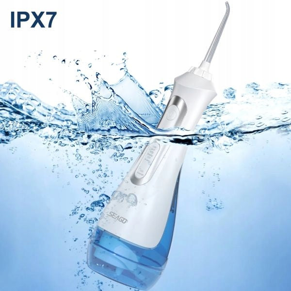 Wireless dental irrigator SEAGO SG-833 white, 5 nozzles, 200ml Manufacturer code SG-833