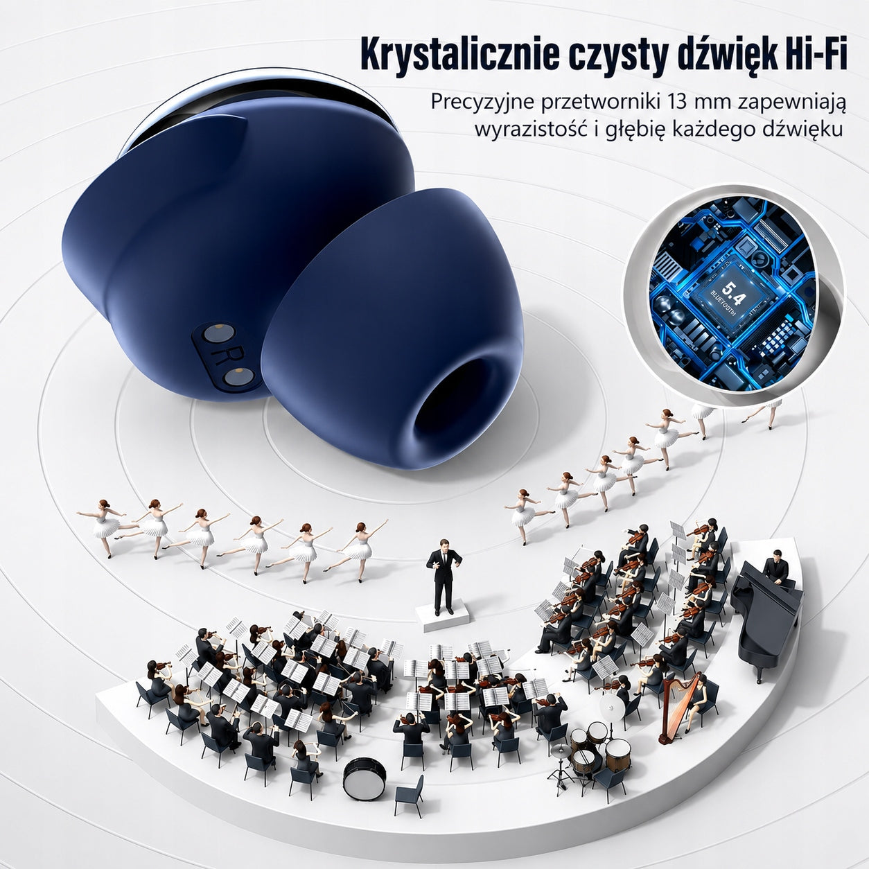 Wireless earbuds VEKJ L8 PRO blue Manufacturer code L8 PRO