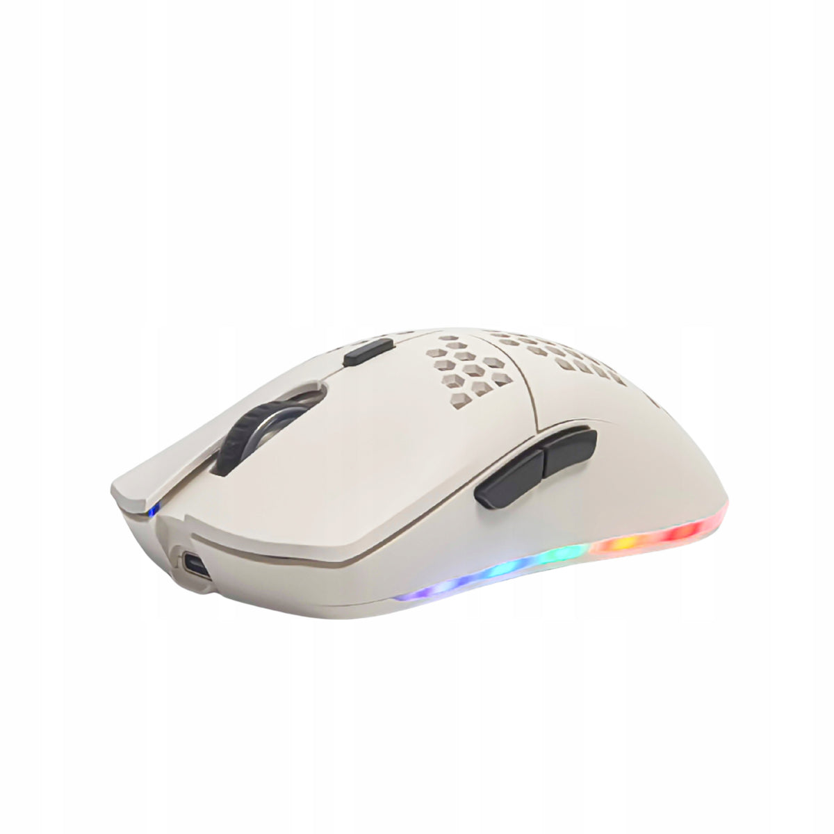 Wireless gaming mouse RGB 2.4GHz, USB-C RGB, optical. White