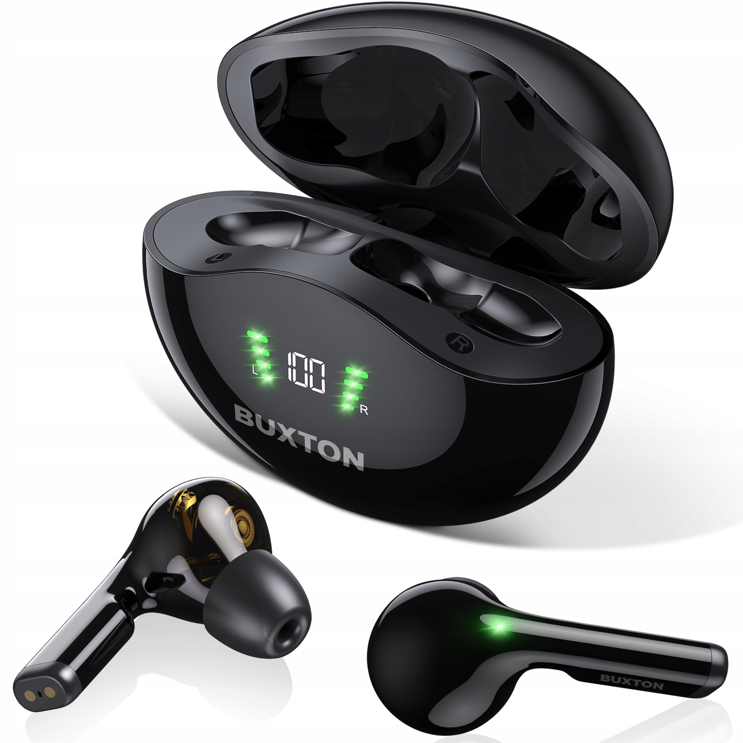 Wireless headphones Buxton BTW5800 TWS Bluetooth rechargeable IPX6 battery QUALITY Brand Buxton