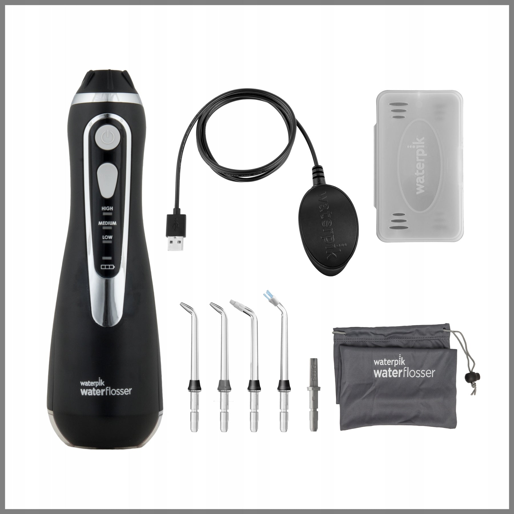 Wireless irrigator Waterpik WP-582EU Cordless Advanced 2.0 black Manufacturer code WP-582EU