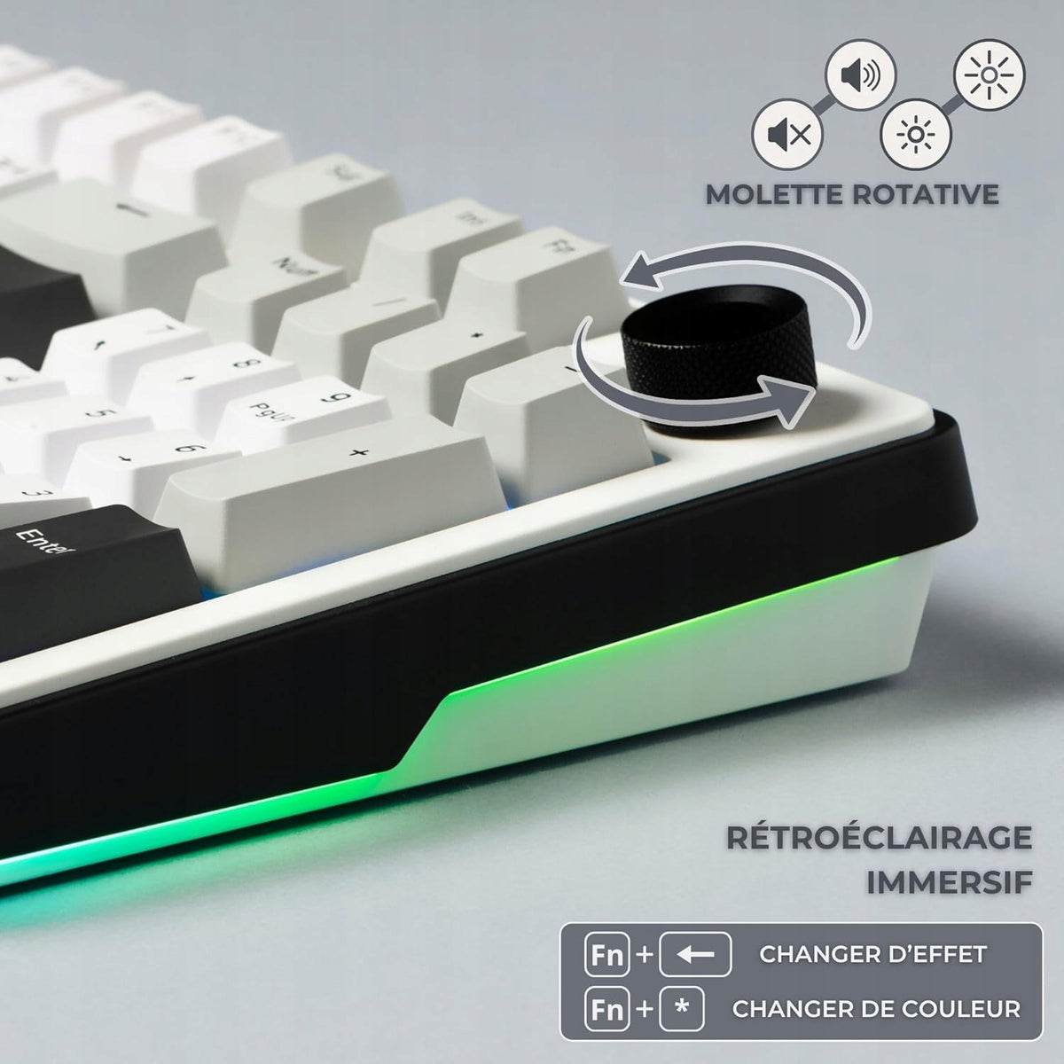Wireless keyboard G-Lab KEYZ Elite 400 WG