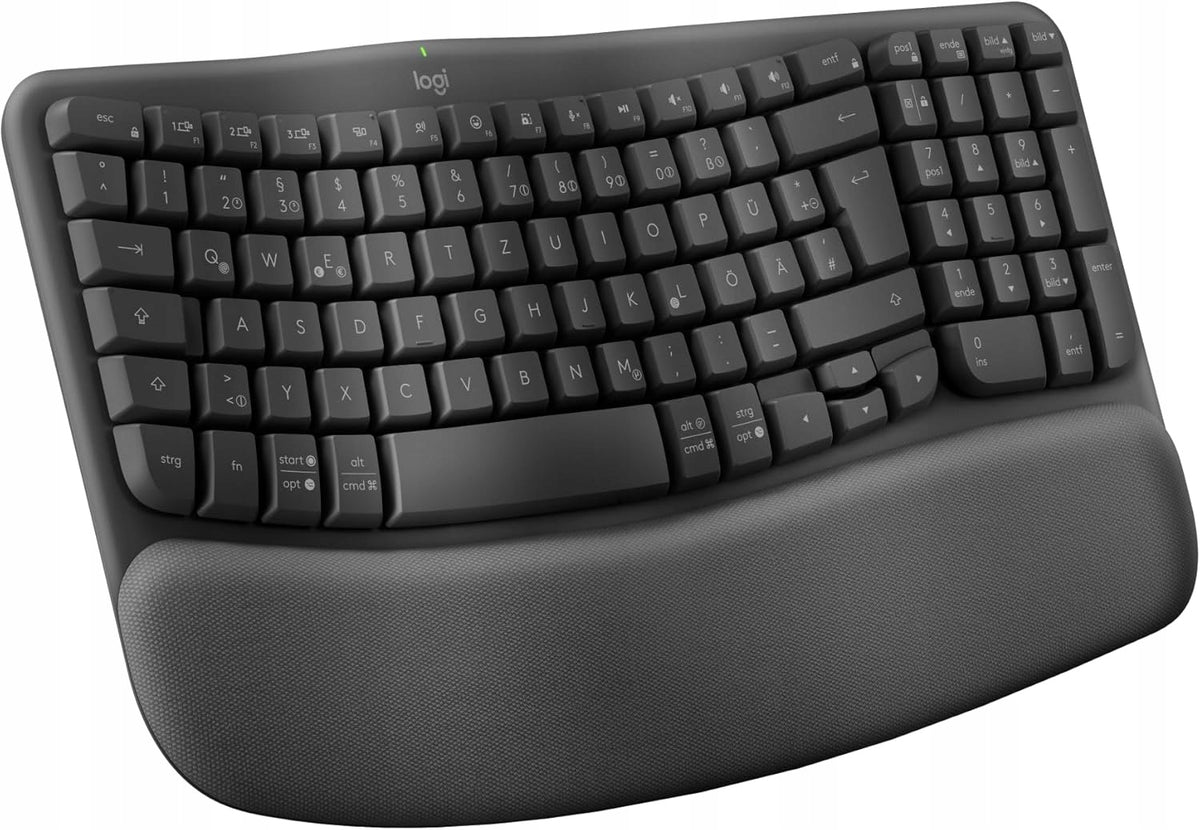 Wireless keyboard LOGITECH membrane Wave Keys QWERTZ DE