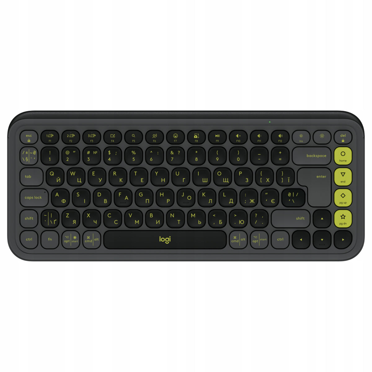 Wireless keyboard Logitech POP ICON Keys Bluetooth US'Intl +CYRILLIC