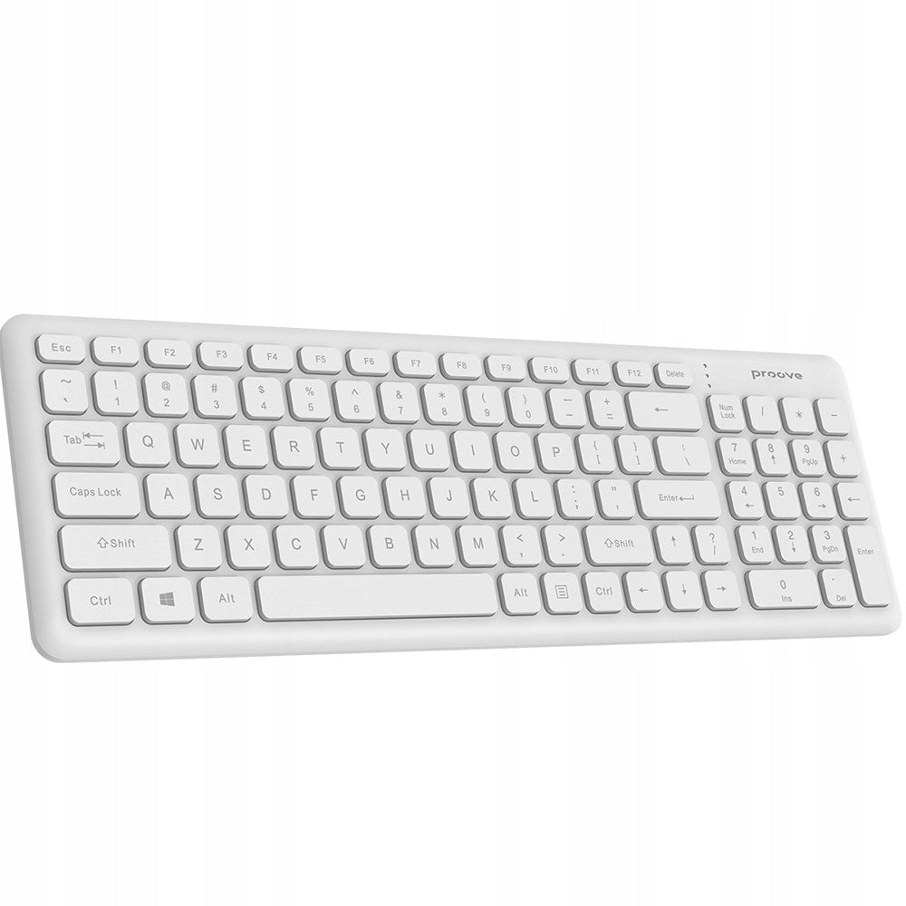 Wireless keyboard Proove Classic Code white USB