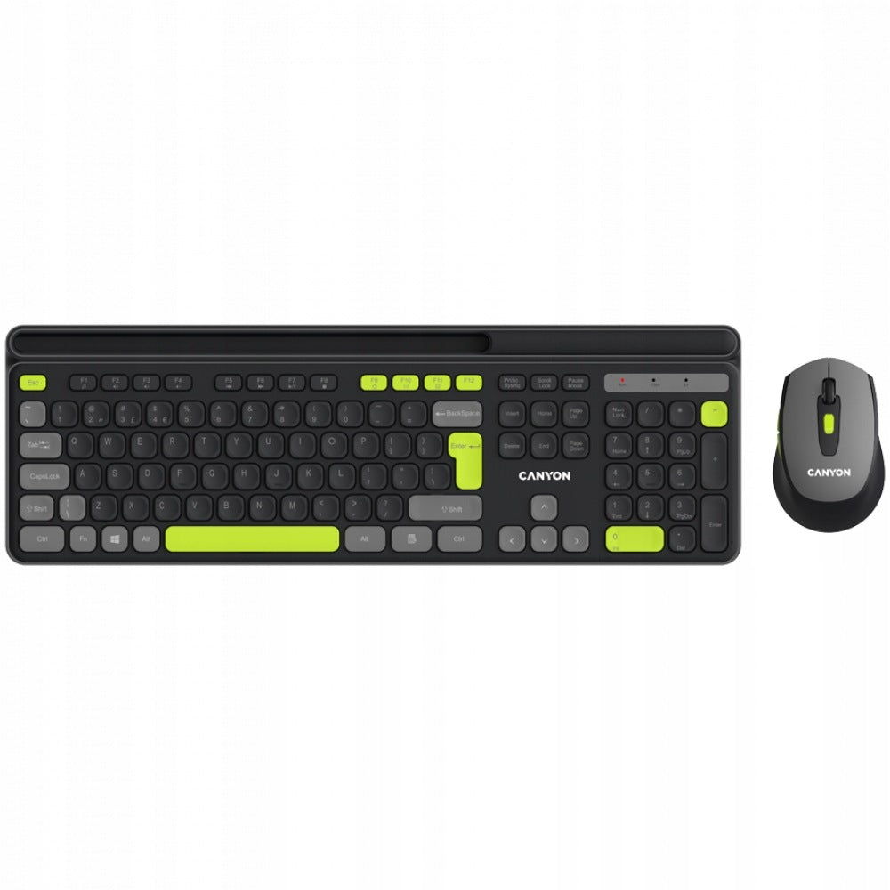 Wireless keyboard and mouse set Canyon HSET-W5 black