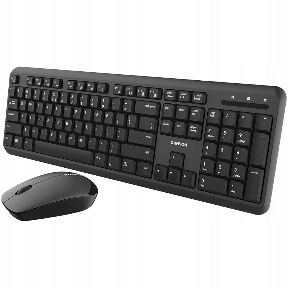 Wireless keyboard and mouse set Canyon SET-W20 black