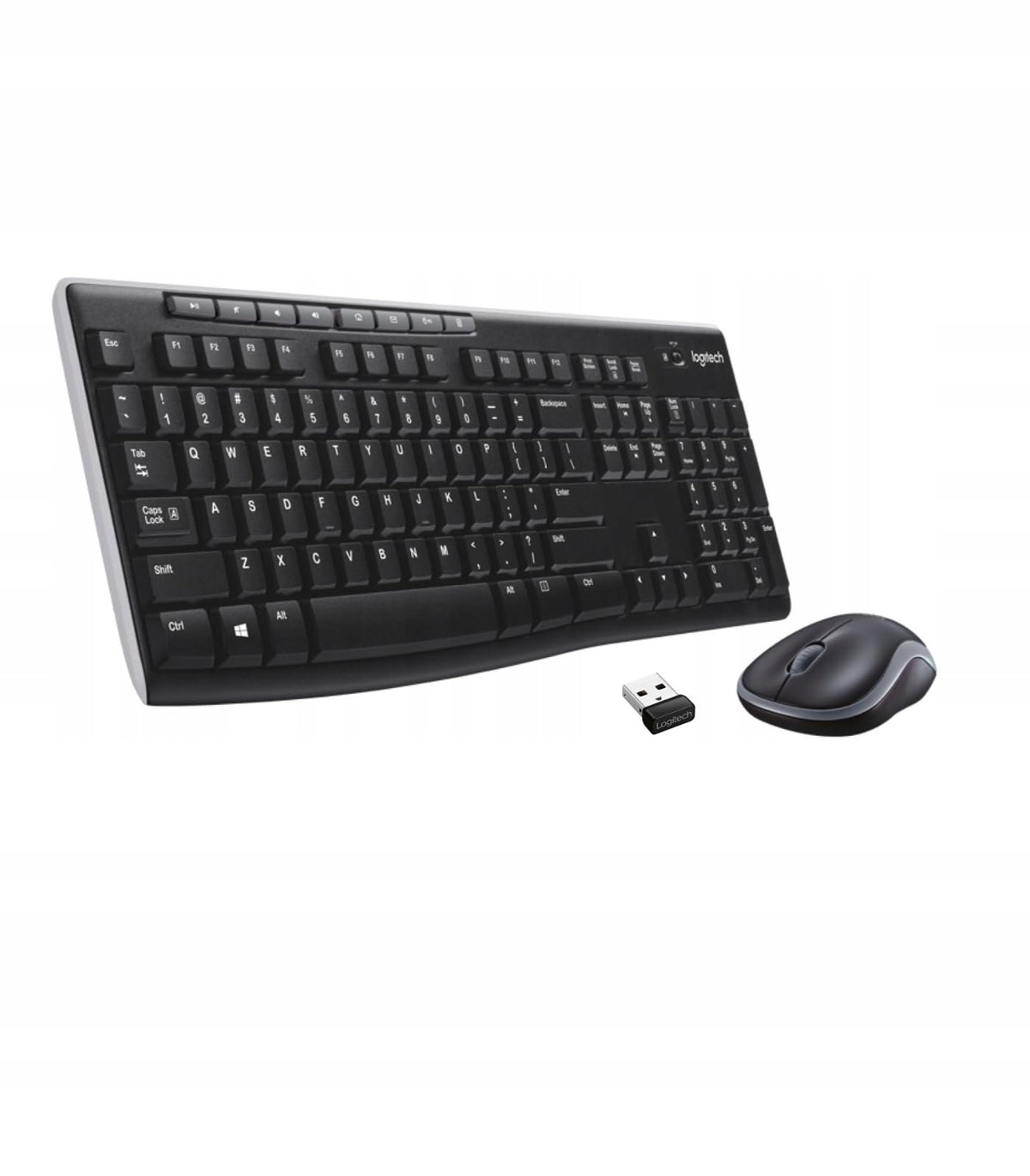 Wireless keyboard and mouse set Logitech MK270 QWERTY black Manufacturer Logitech