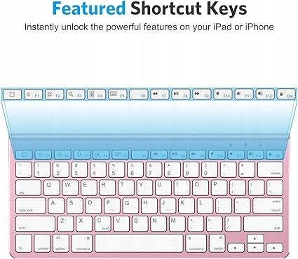 Wireless keyboard for iPad with tablet holder Omoton KB088 Keyboard layout US international (qwerty)