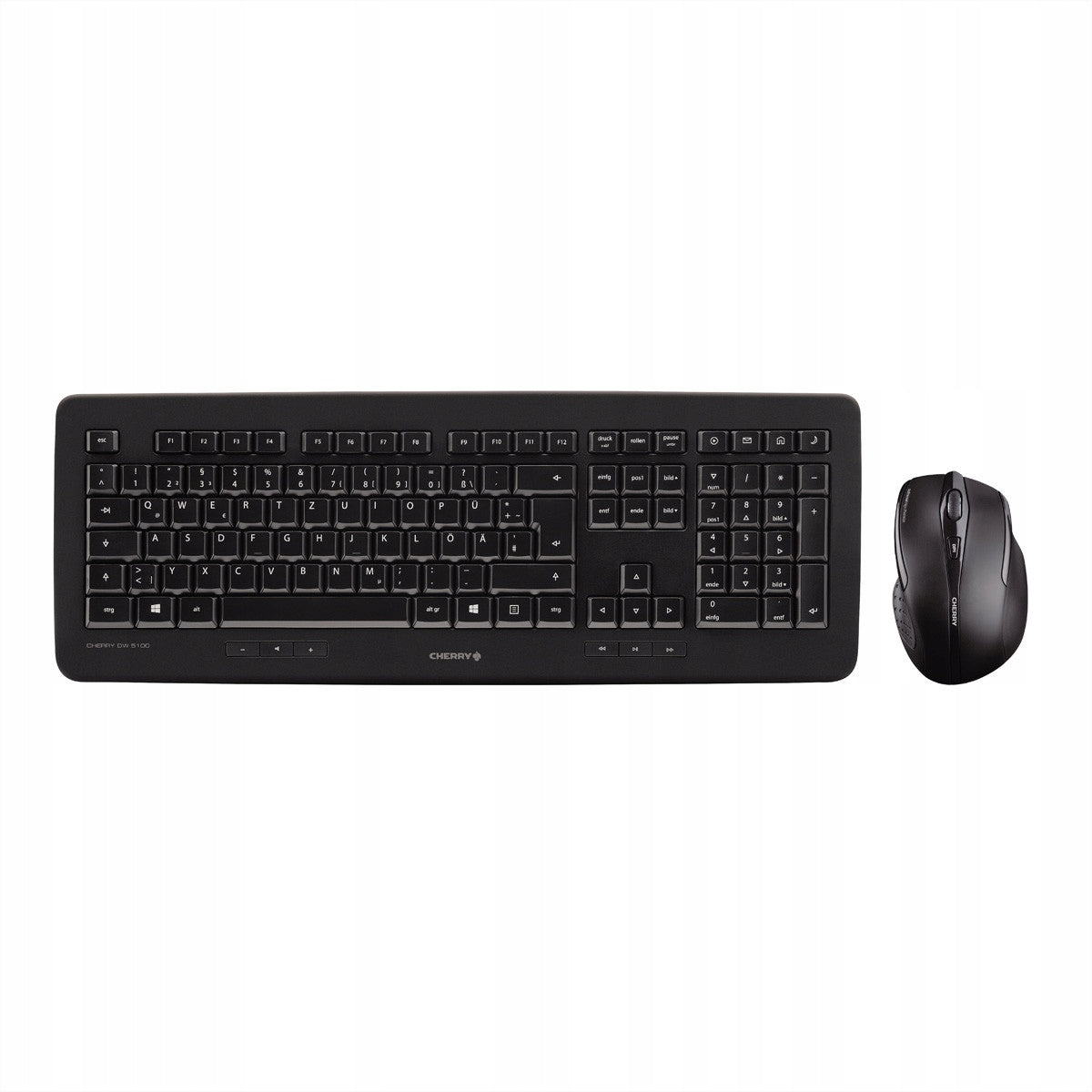 Wireless keyboard + mouse CHERRY DW 5100 1750dpi USB work home Color black