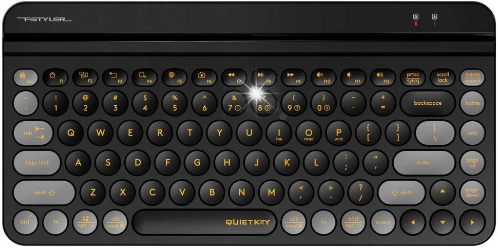 Wireless keyboard quiet small A4TECH FSTYLER Black BT 2.4GHz