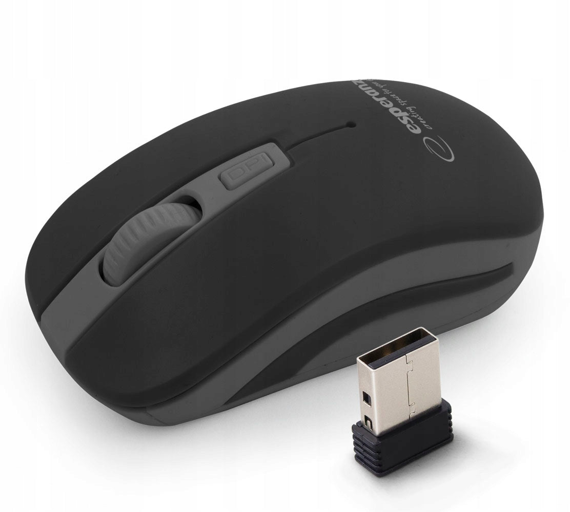 Wireless mouse 2,4GHz USB Uranus black gray Esperanza EM126EK