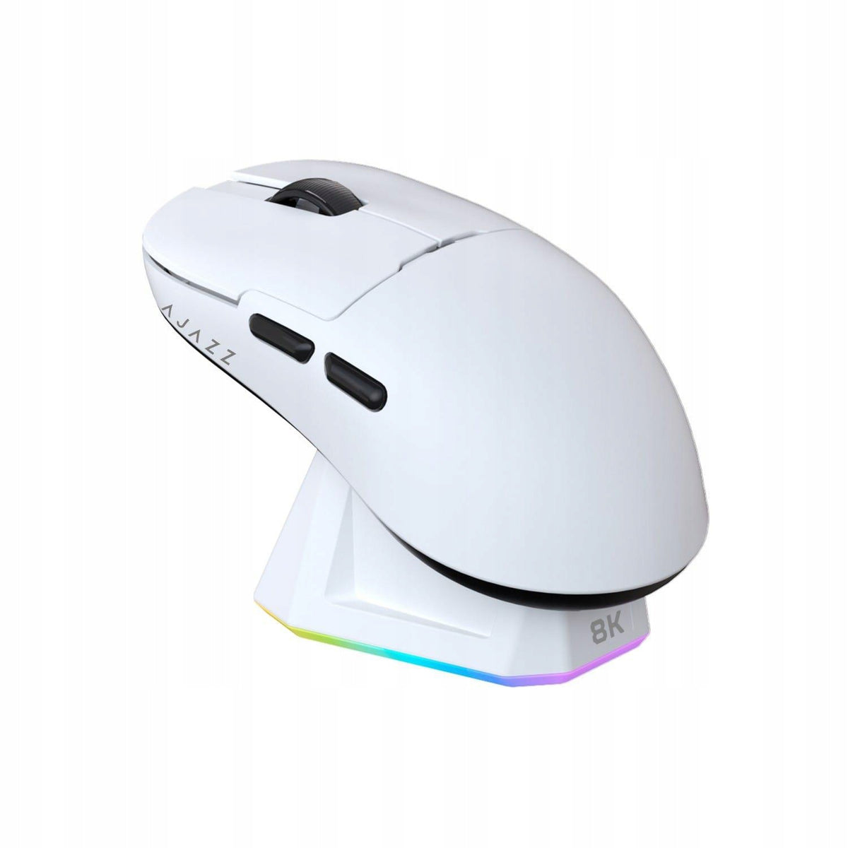 Wireless mouse AJ159PRO 3395-8K with docking station white Packaging status original